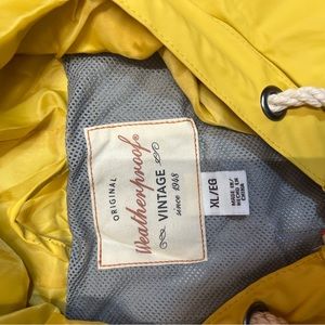 Weather proof yellow coat